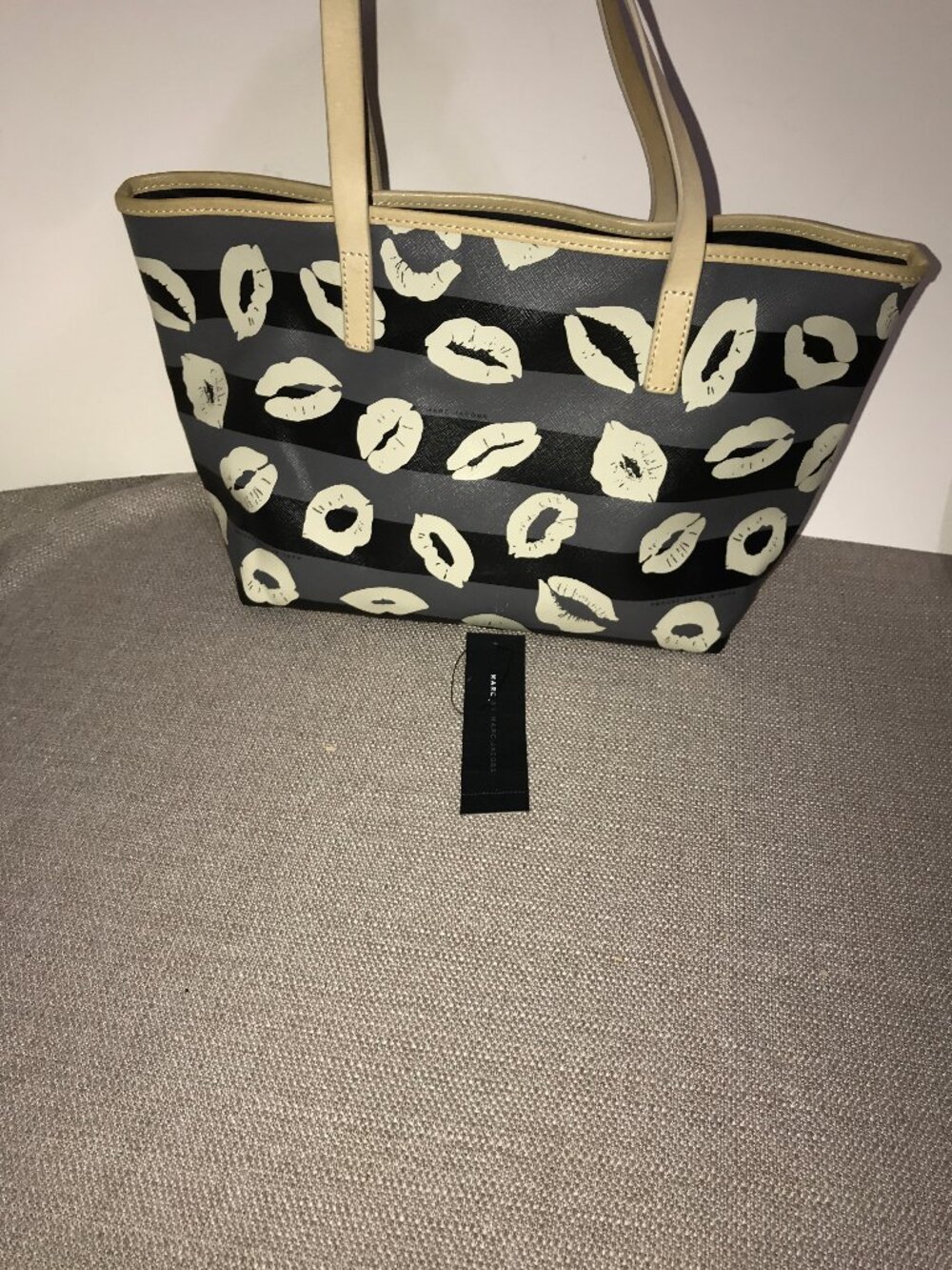 Marc by Marc Jacobs Kisses and Stripes Tote Bag